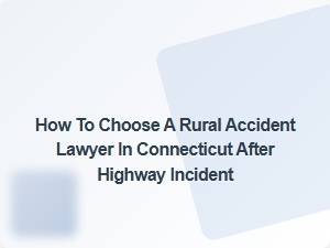 How to Select a Rural Accident Lawyer in Connecticut After a Highway Incident